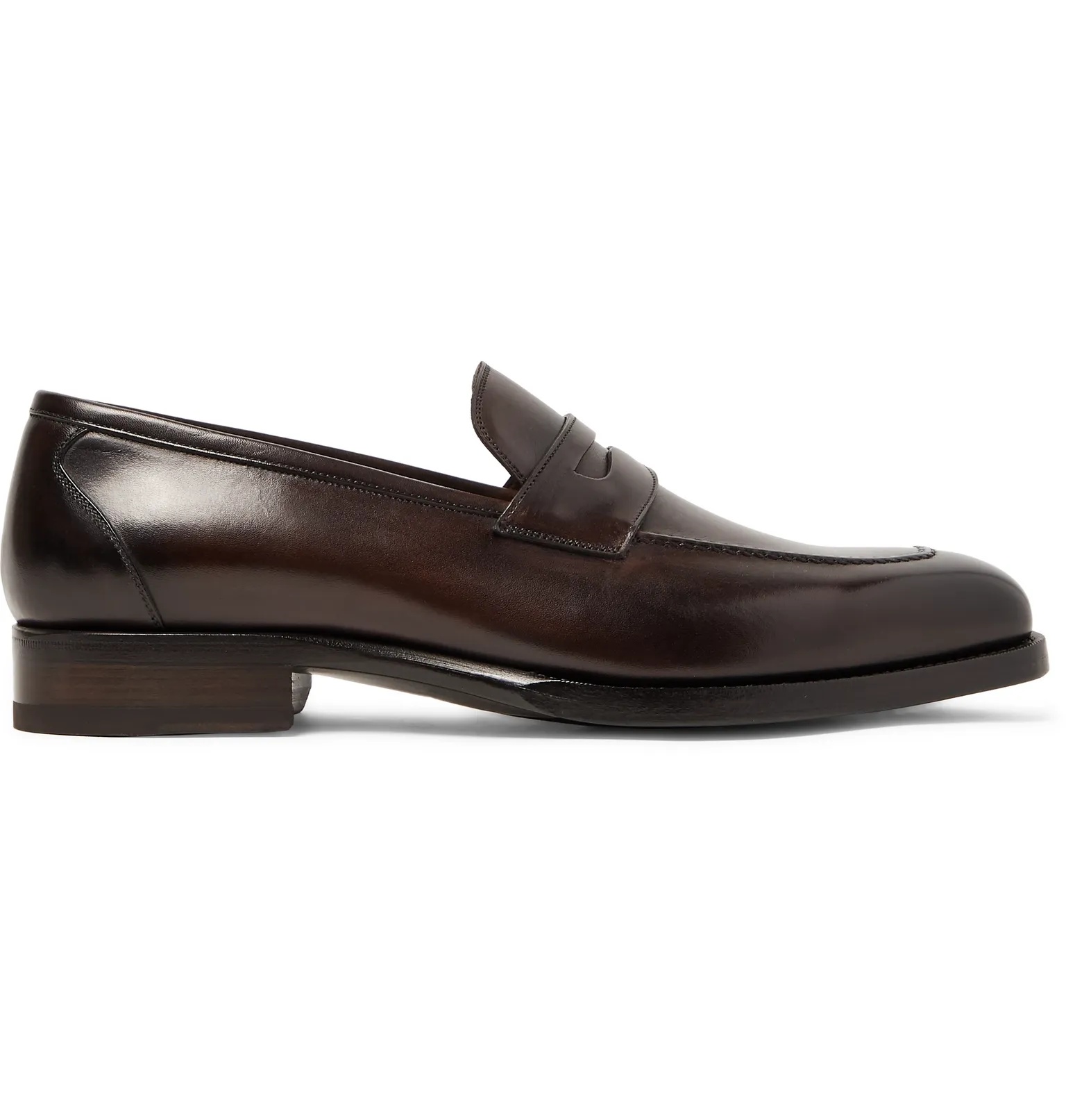 Wessex Polished-Leather Penny Loafers - 1