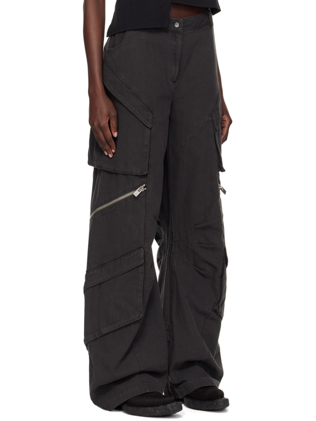 Gray Calyx Cargo Pants - 2