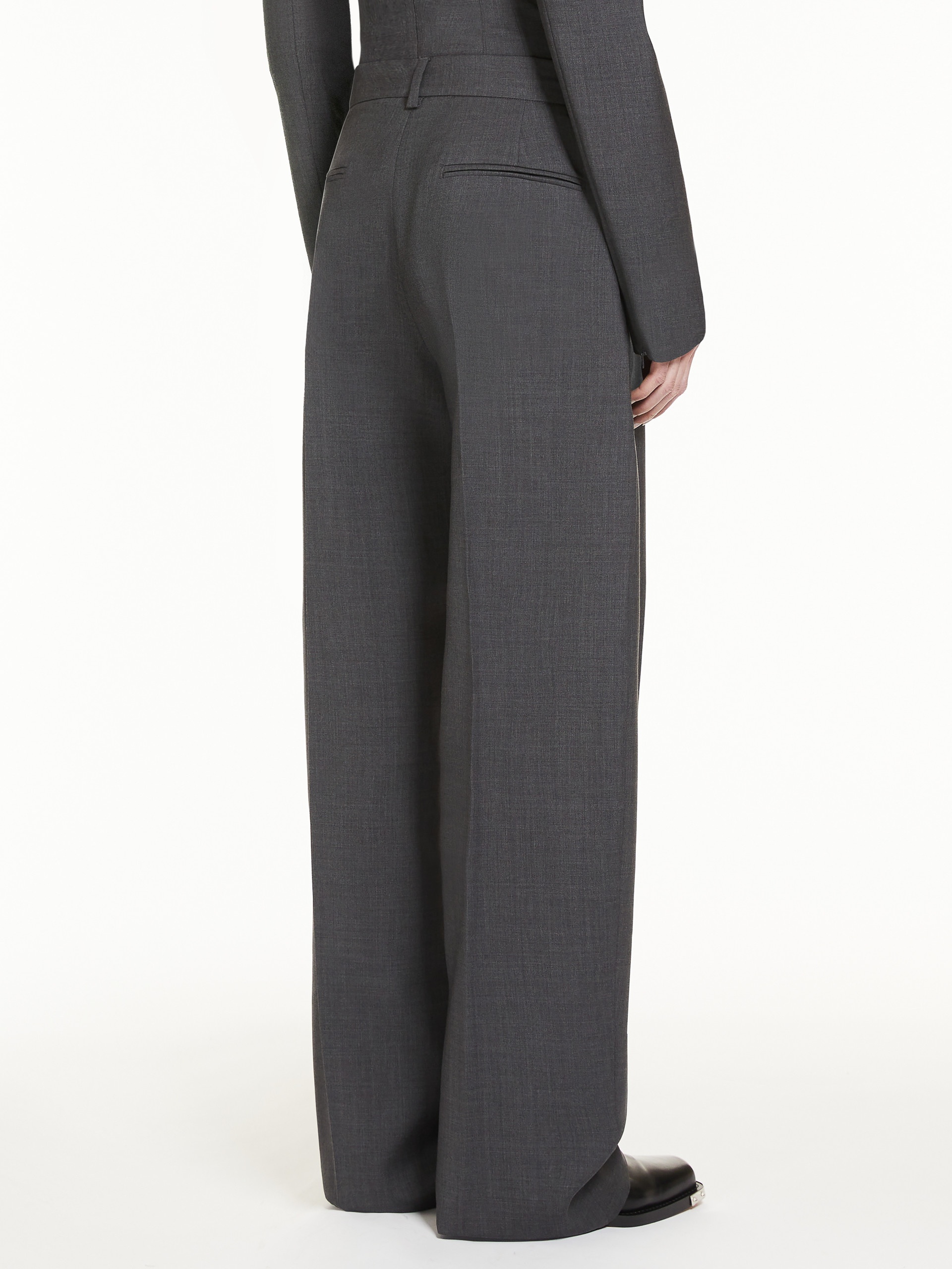 AMPEZZO1234 Oversized stretch wool trousers - 4