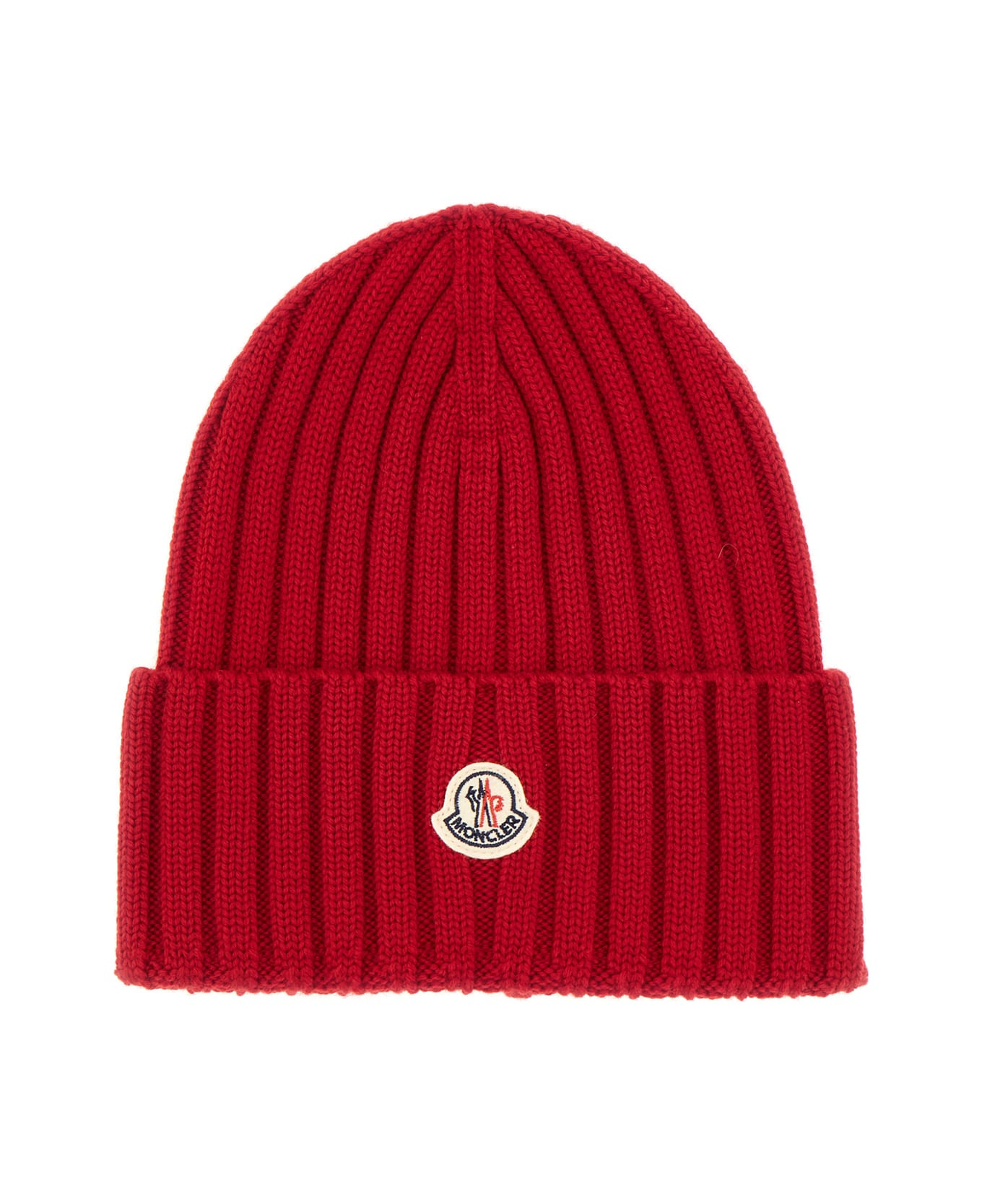 Red Wool Beanie Hat - 1