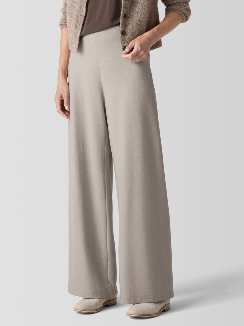Felted Wool Jersey Wide-Leg Pant in Regenerative Wool 3