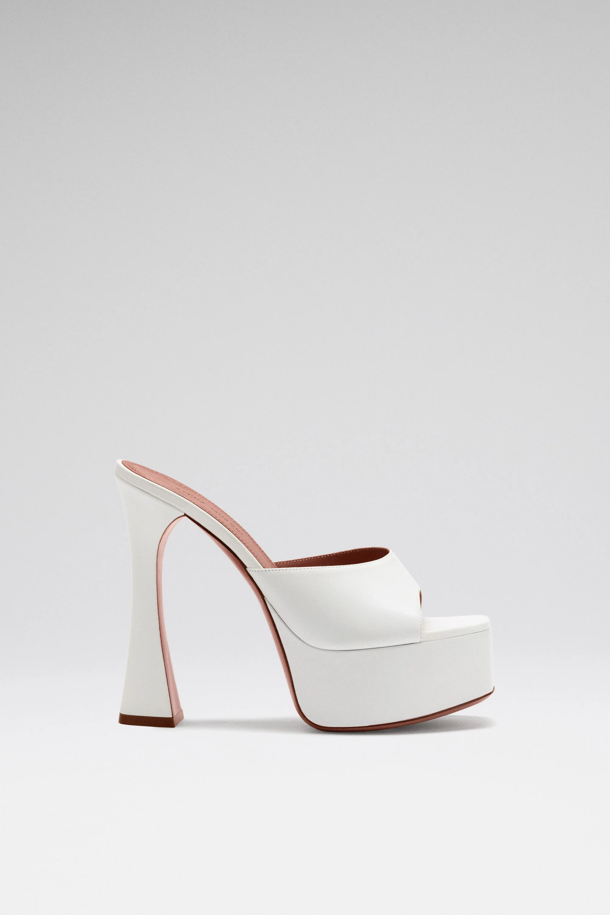 DALIDA PLATEAU SLIPPER 140 WHITE NAPPA - 1
