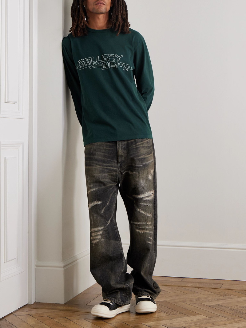 GALLERY DEPT. Skate Printed Cotton-Jersey T-Shirt Black outlook