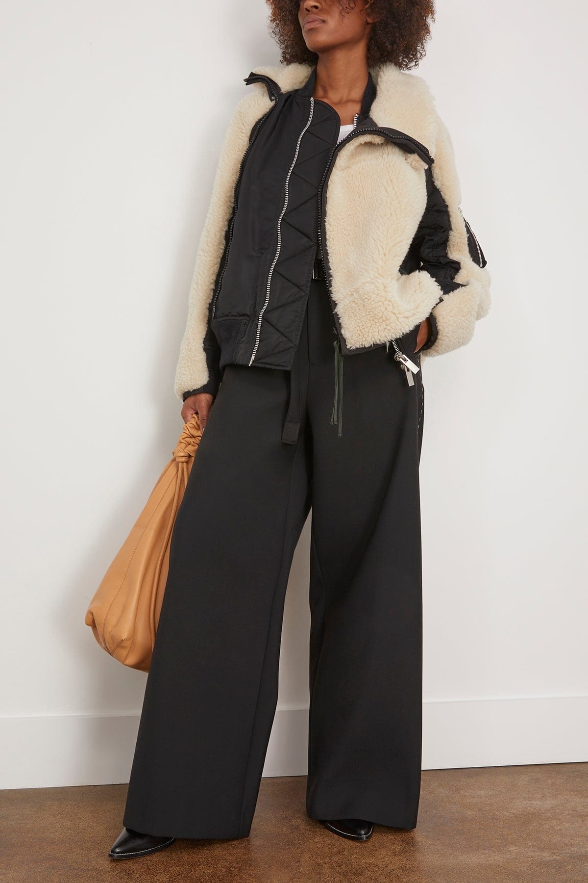 ジャケット・アウター sacai Faux Shearling Nylon Twill Blouson Sacai - Faux Shearling Nylon Twill Blouson | HBX - Globally