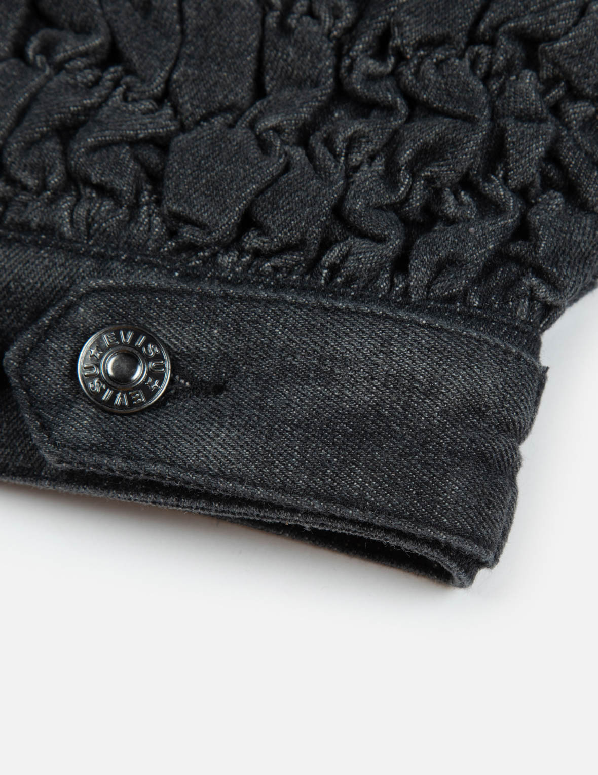 SEAGULL EMBROIDERY TEXTURE OVERSIZED DENIM JACKET - 12