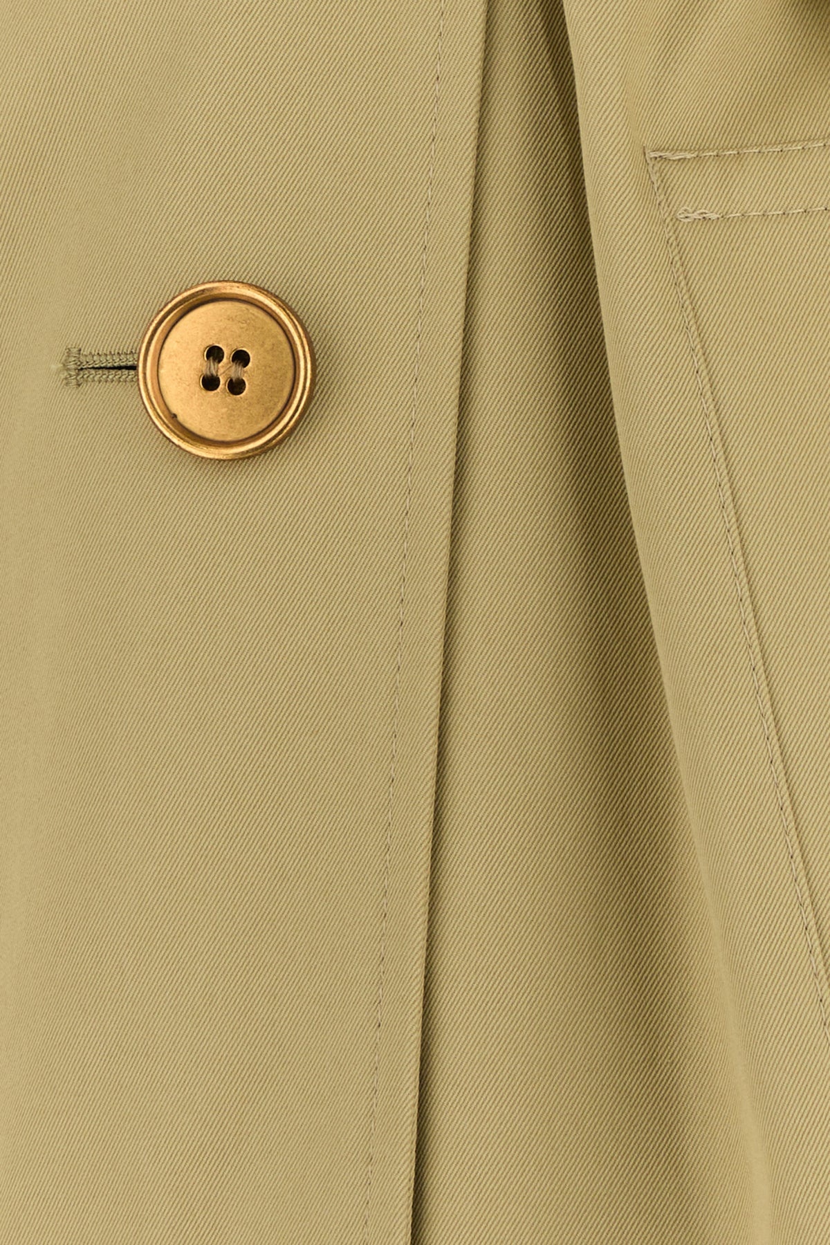 Sage green gabardine Castleford trench coat - 3