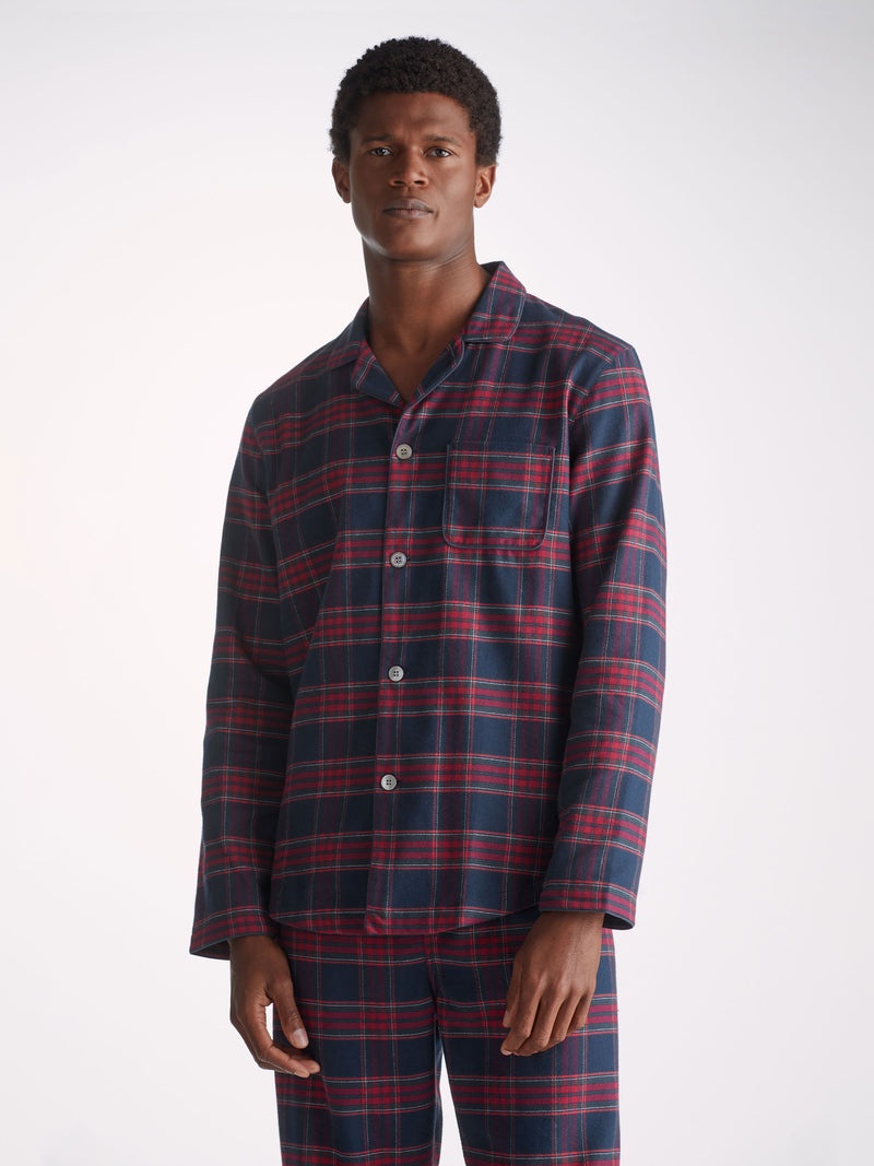 Men's Modern Fit Pyjamas Kelburn 36 Brushed Cotton Multi - 2