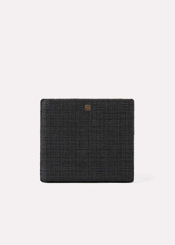 Raffia clutch black - 8