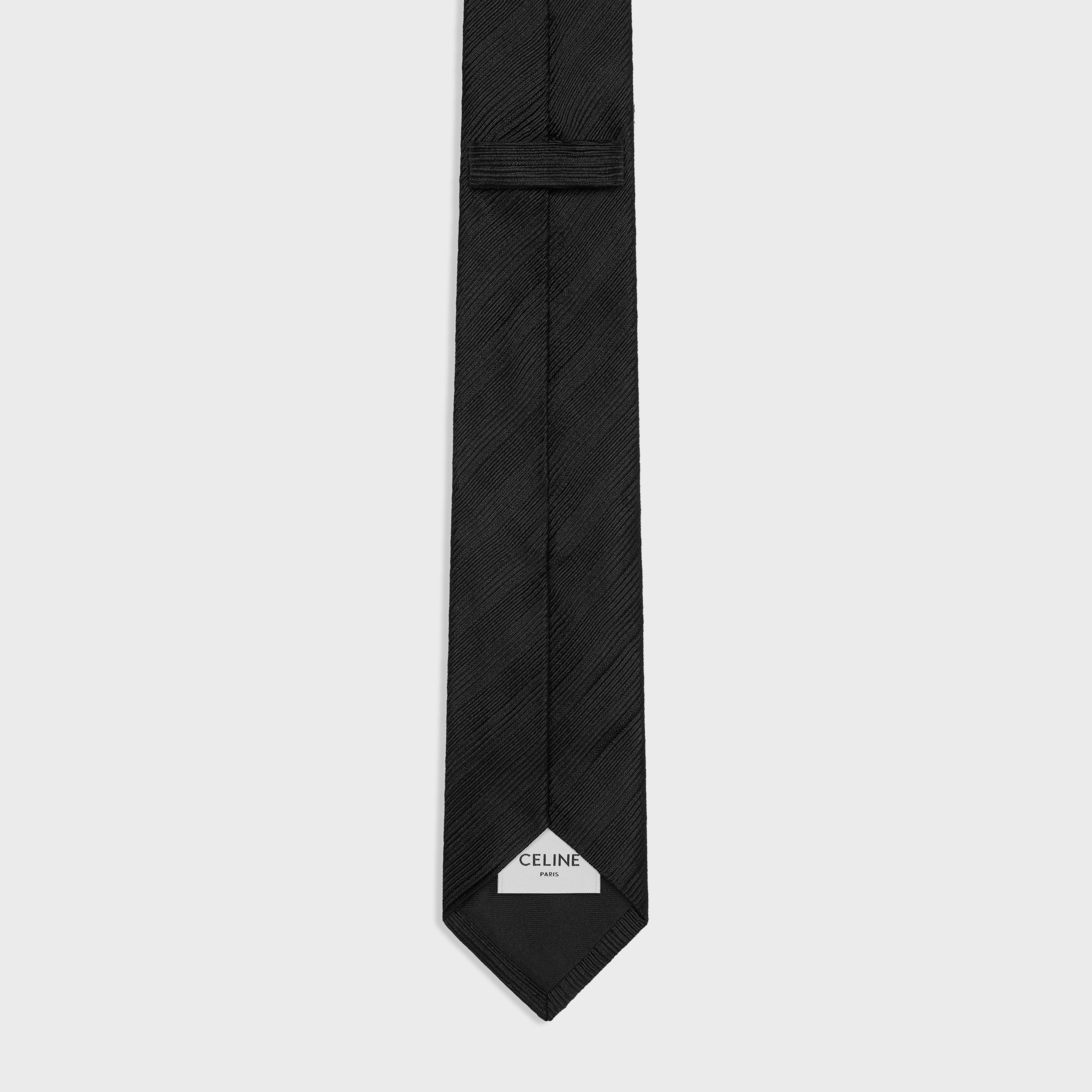 thin tie in silk jacquard - 3