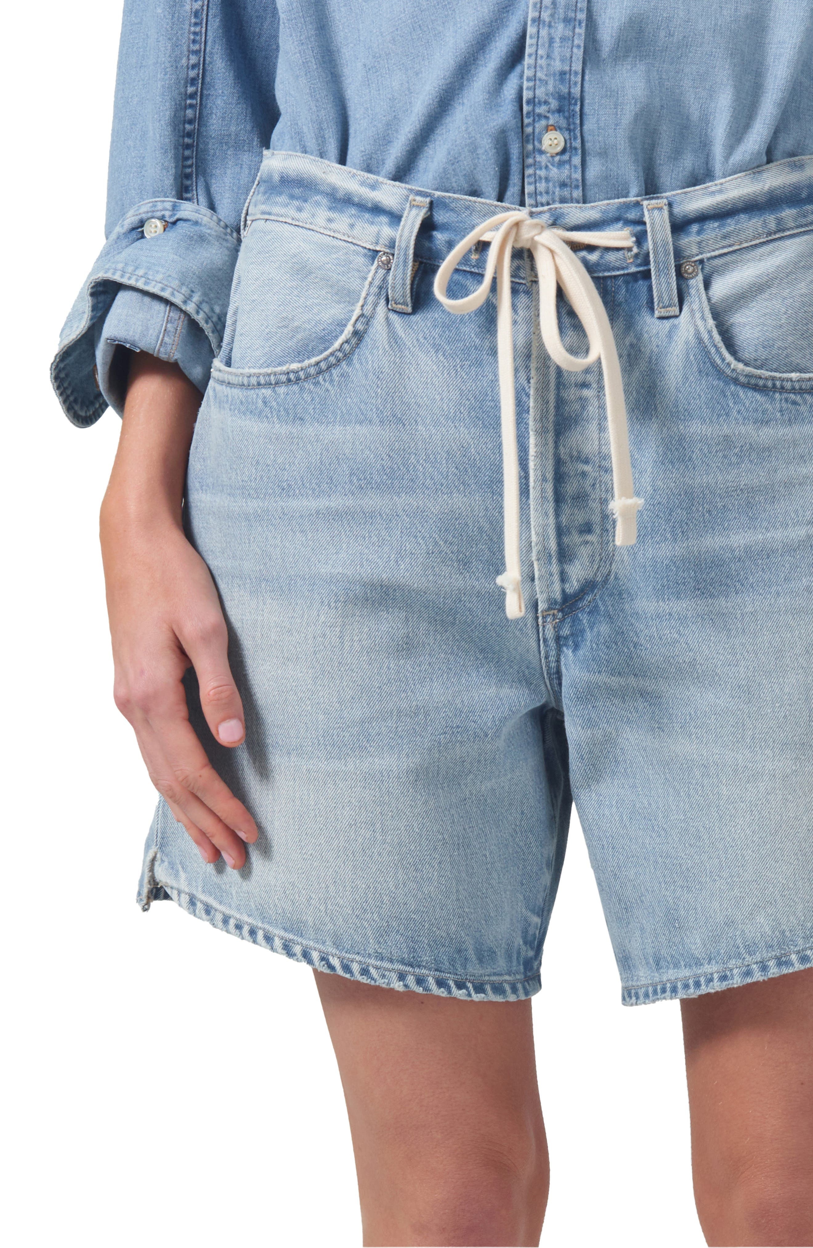 Citizens of Humanity Brynn Drawstring Denim Shorts in Jesamyn at Nordstrom - 4