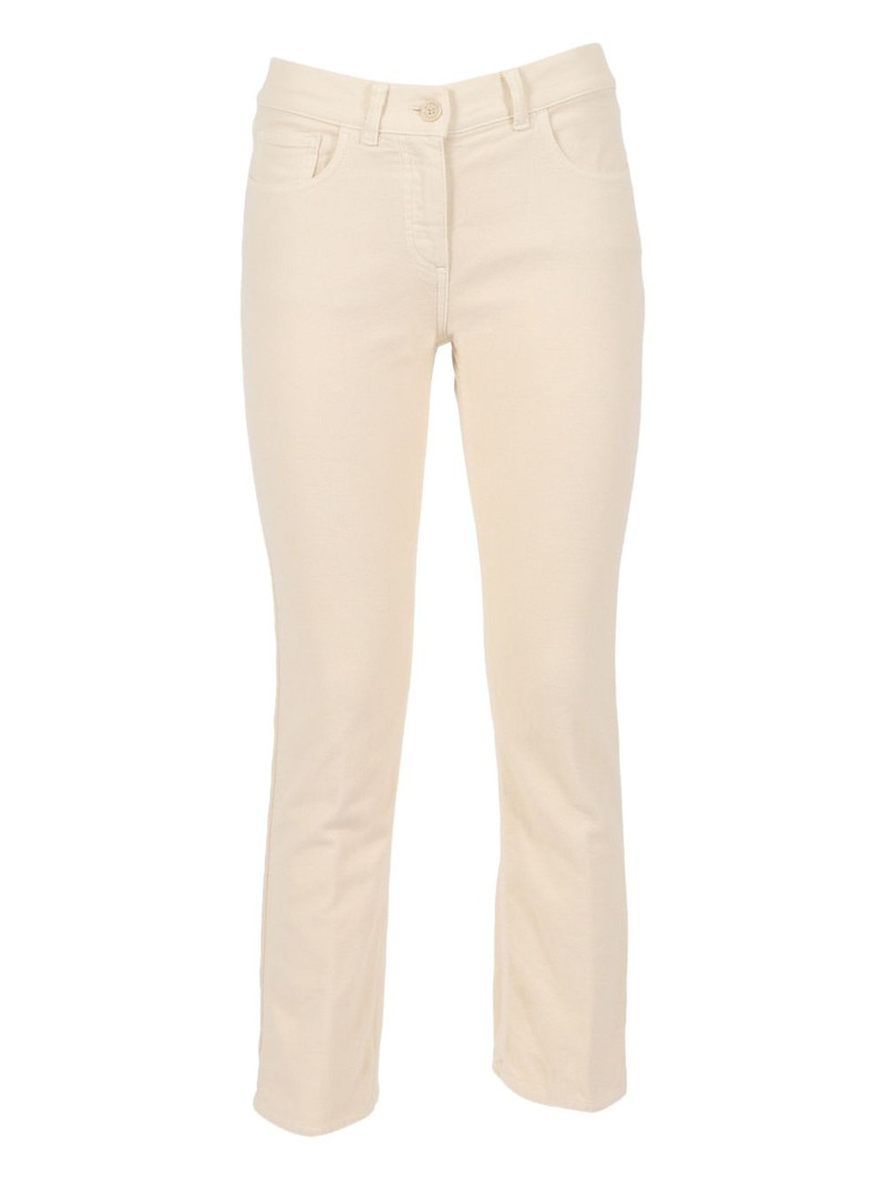 button straight-leg trousers 1