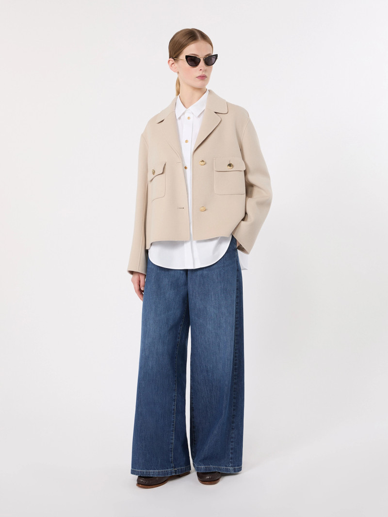 'S Max Mara SORRISO Double wool drap jacket - BEIGE outlook