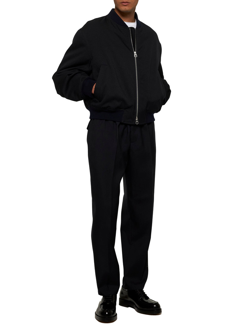 Jil Sander Blue gabardine tapered trousers outlook