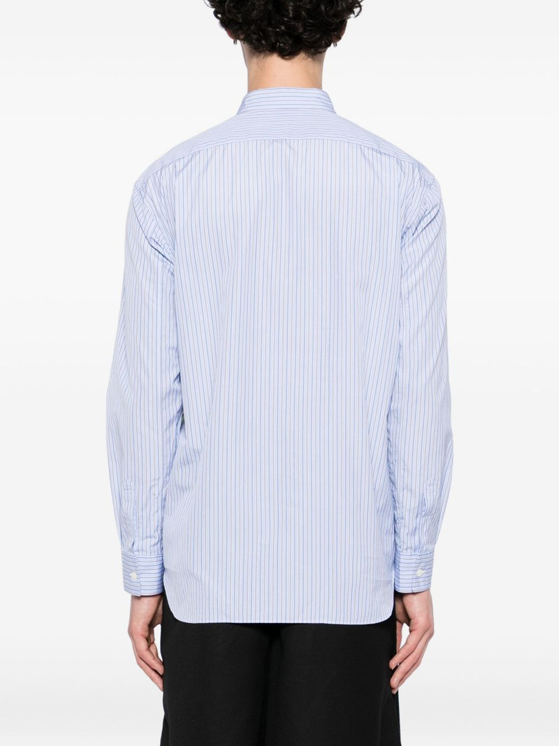 colour-block striped shirt 4