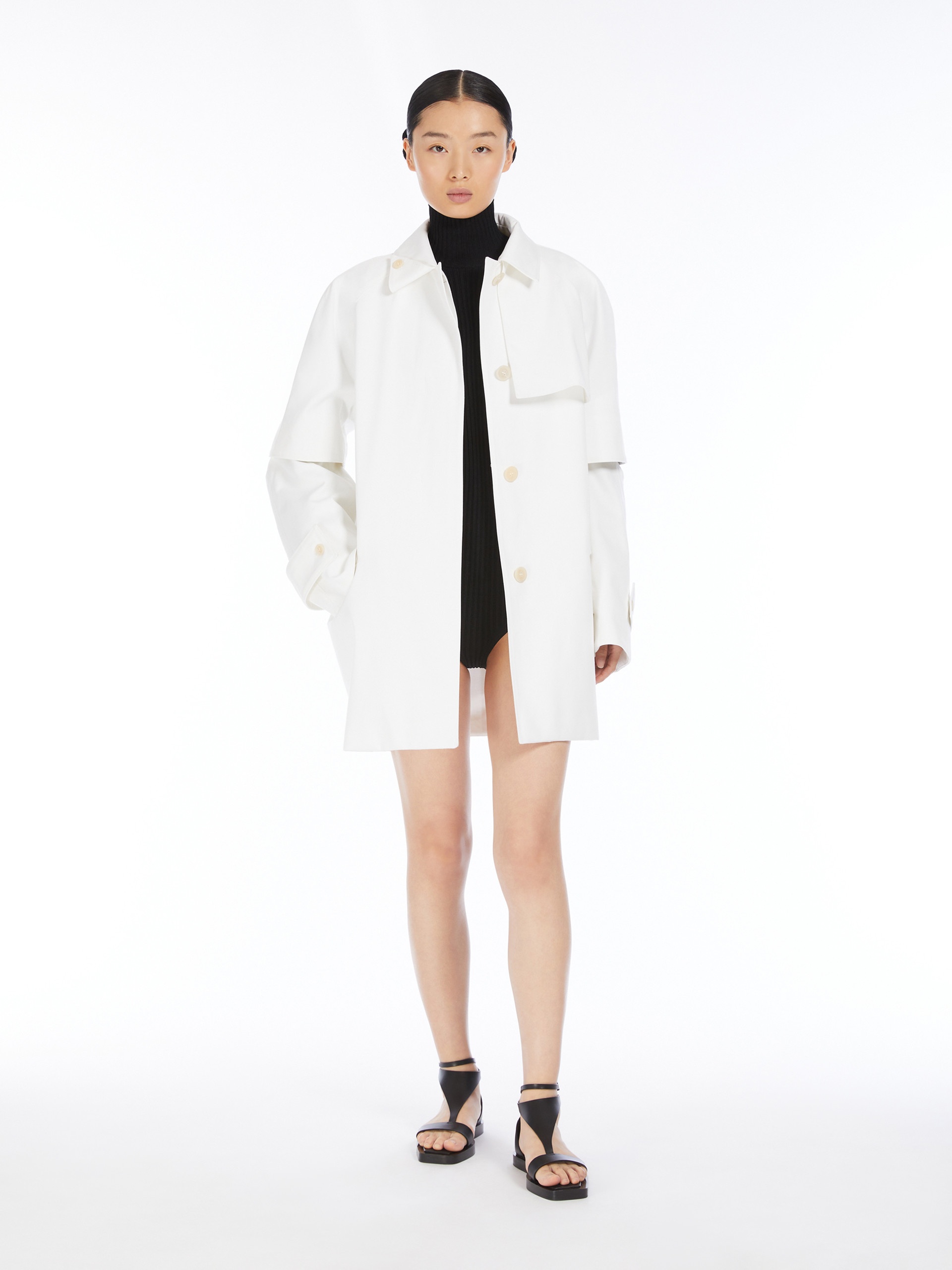BABA Water-repellent gabardine trench coat - 2