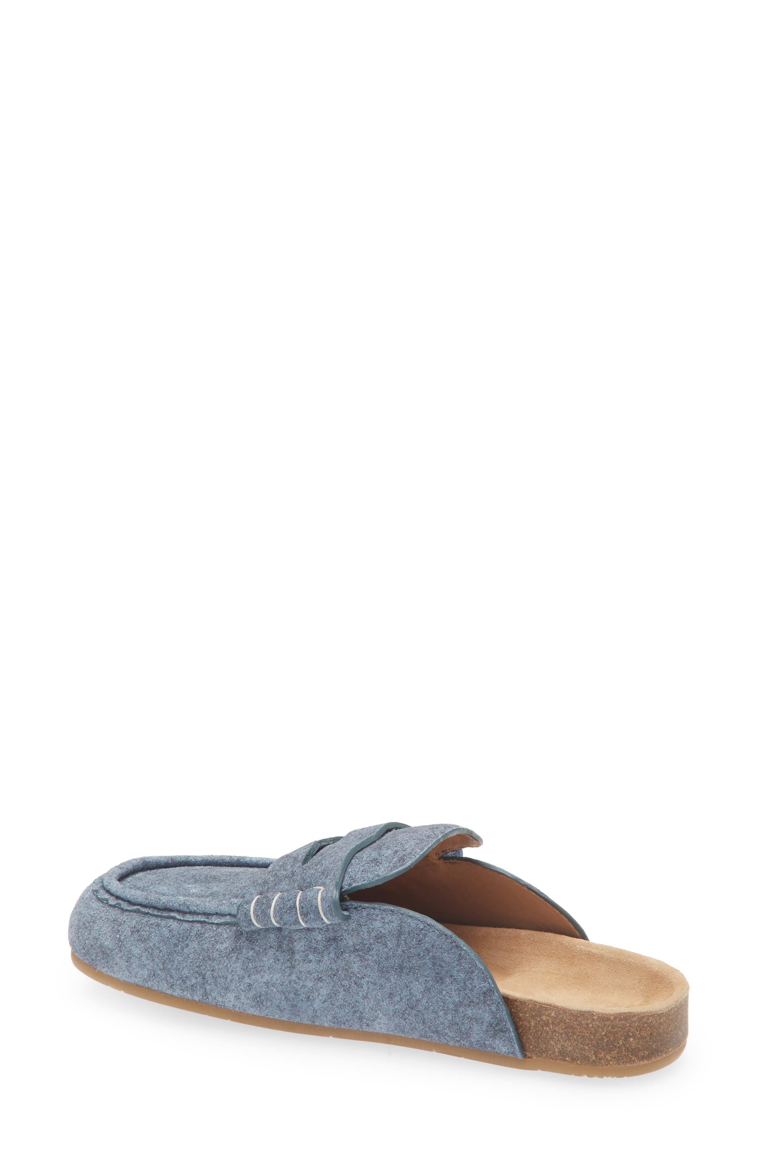 JW Anderson Stitch Penny Loafer Mule in Denim Blue 820 at Nordstrom - 2