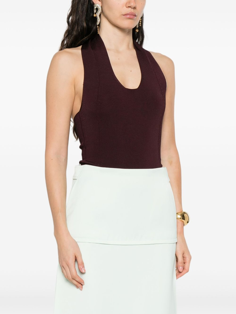 halterneck bodysuit - 3
