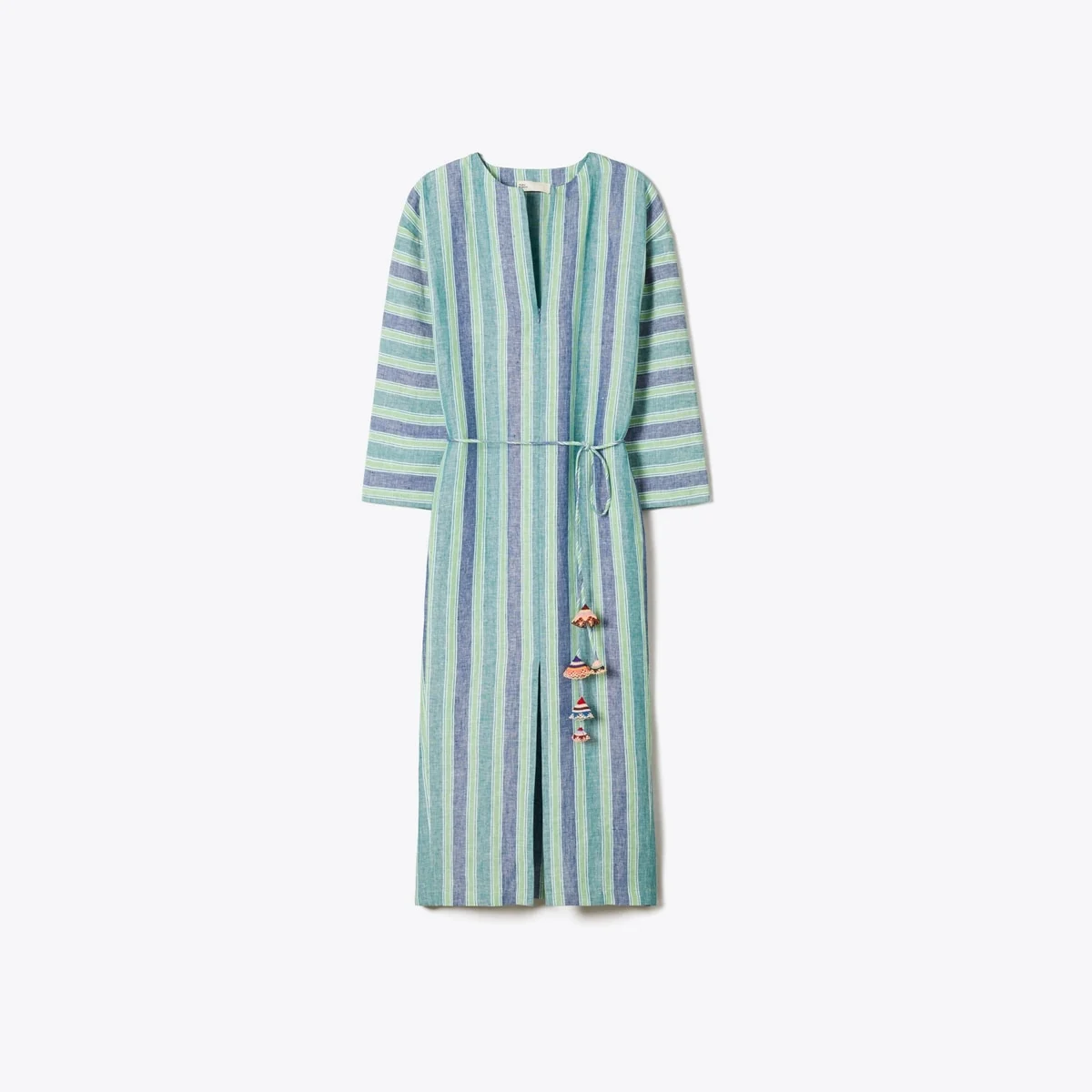 Striped Linen Caftan - 1