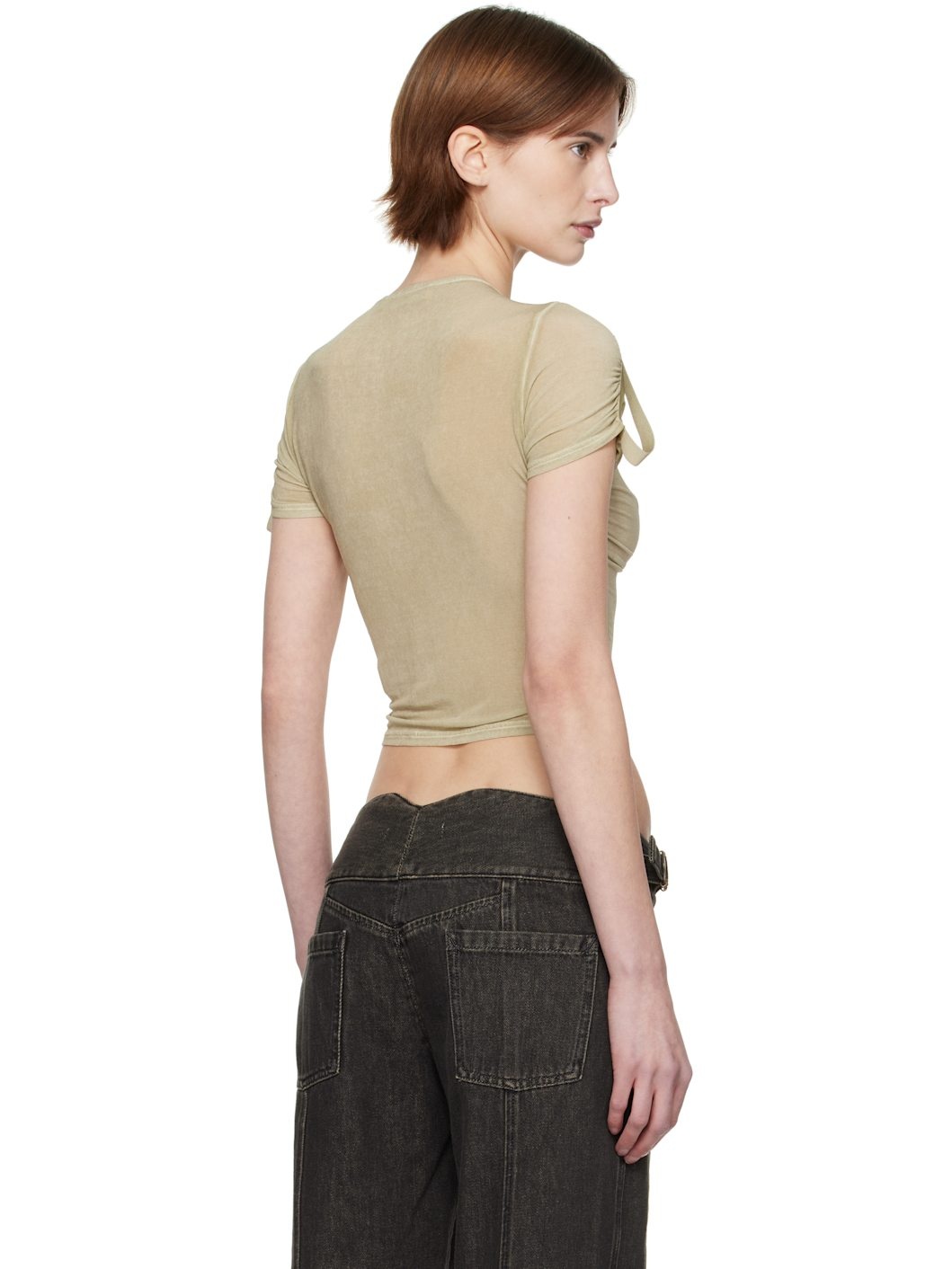 Taupe Twist T-shirt - 3