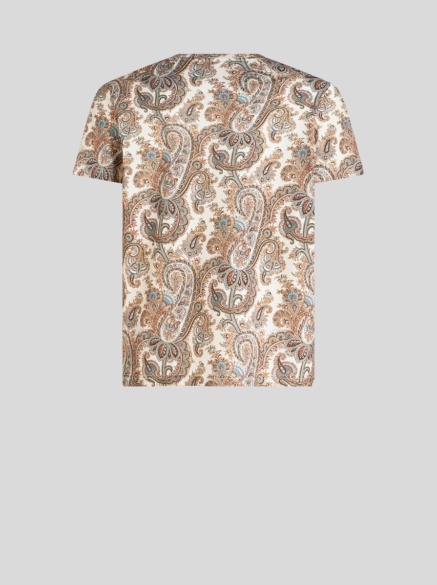 PAISLEY COTTON T-SHIRT - 5