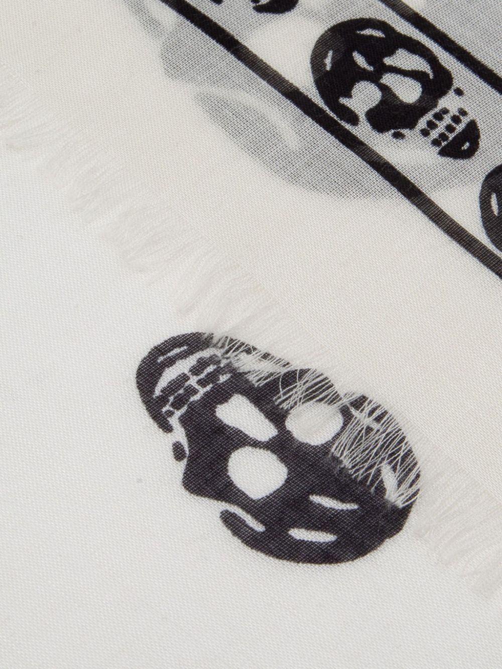 skull print scarf - 2