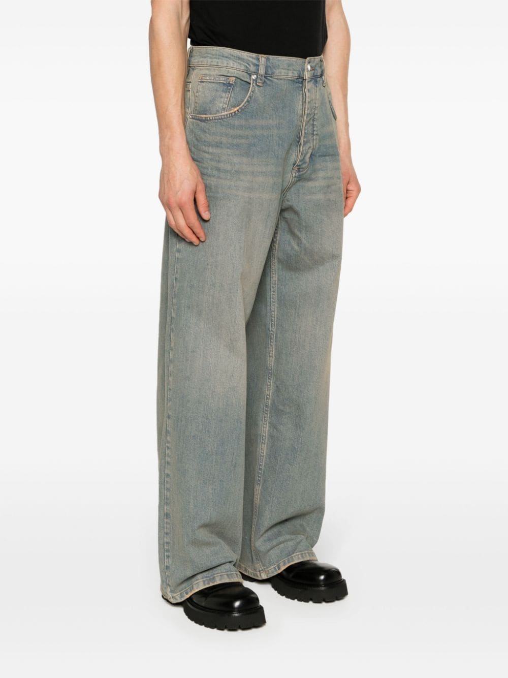 mid-rise wide-leg jeans - 3