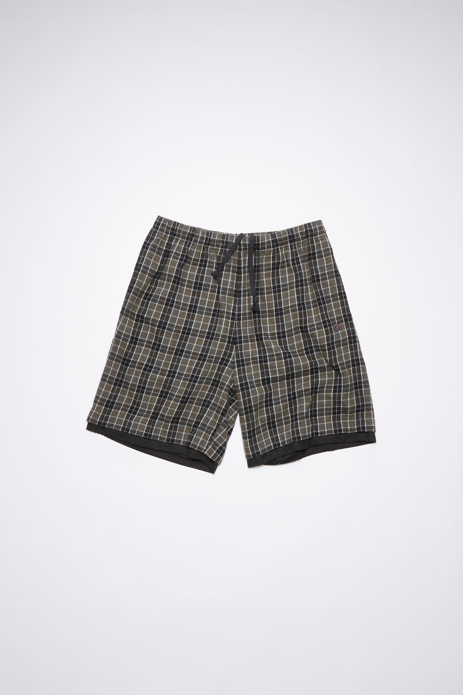 Flannel shorts - Black/grey - 5