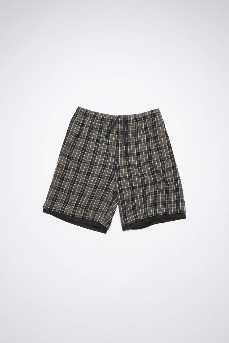 Flannel shorts - Black/grey 5