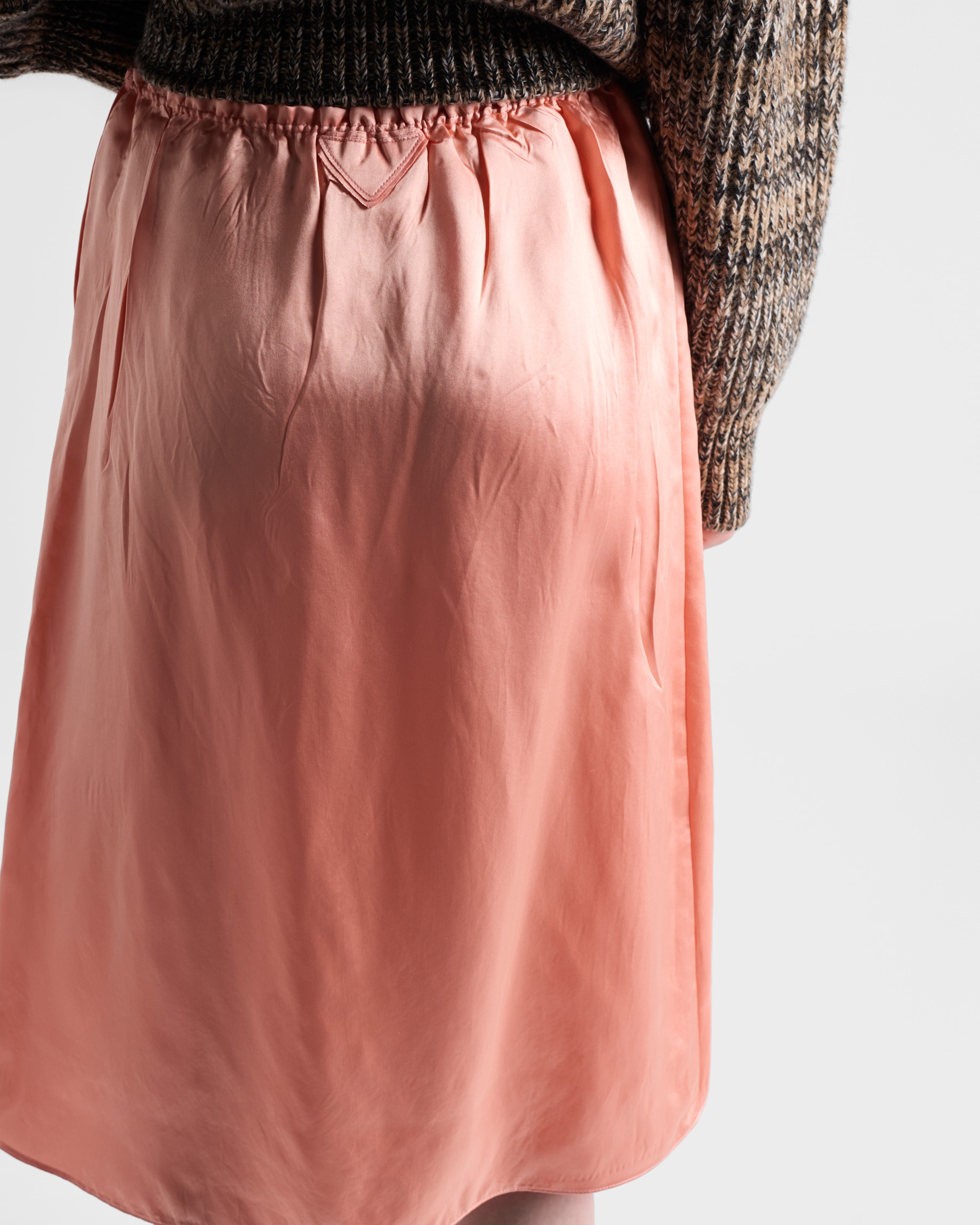 Washed satin skirt - 6