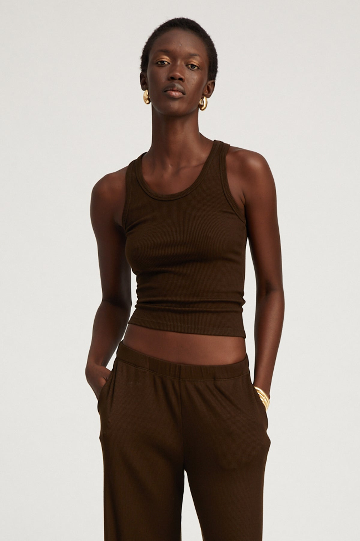 AMERICANO RIB FITTED SCOOPED TANK - 5