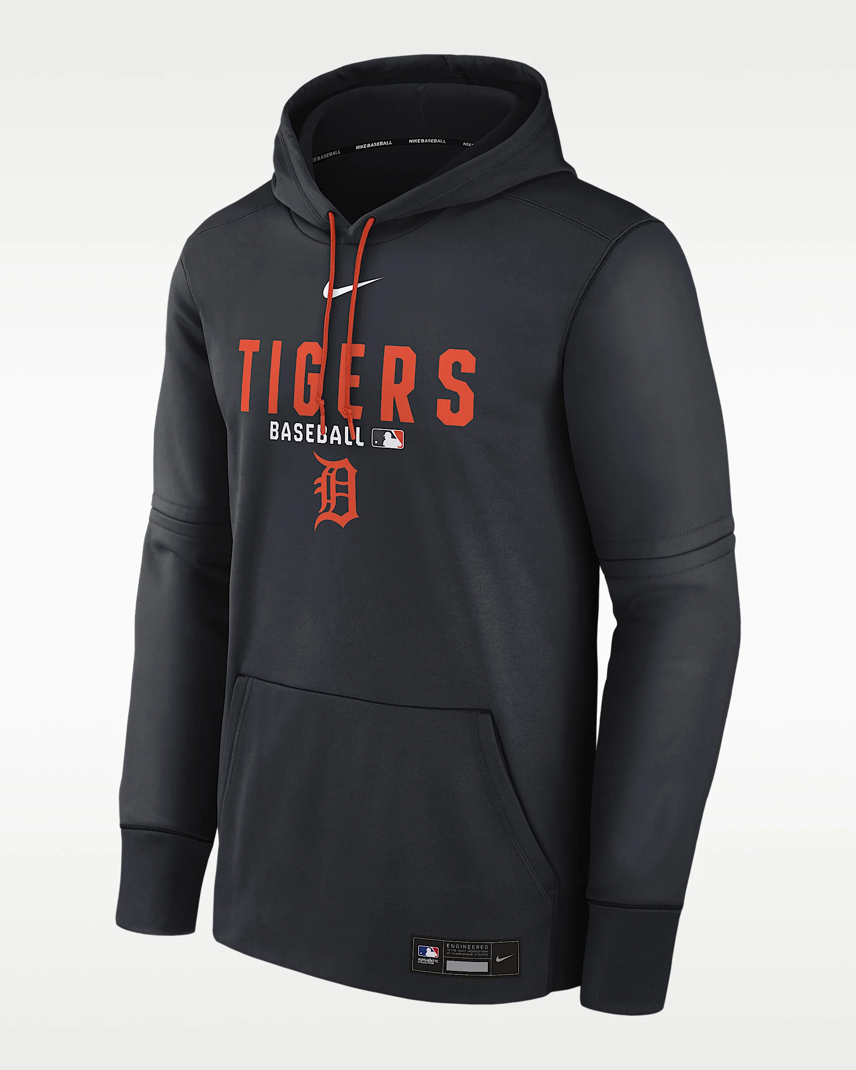 Detroit Tigers Authentic Collection Men's Nike Therma MLB Pullover Hoodie - 1