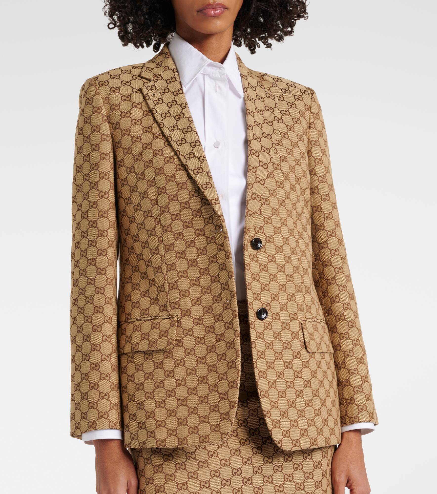 GG Canvas blazer - 6