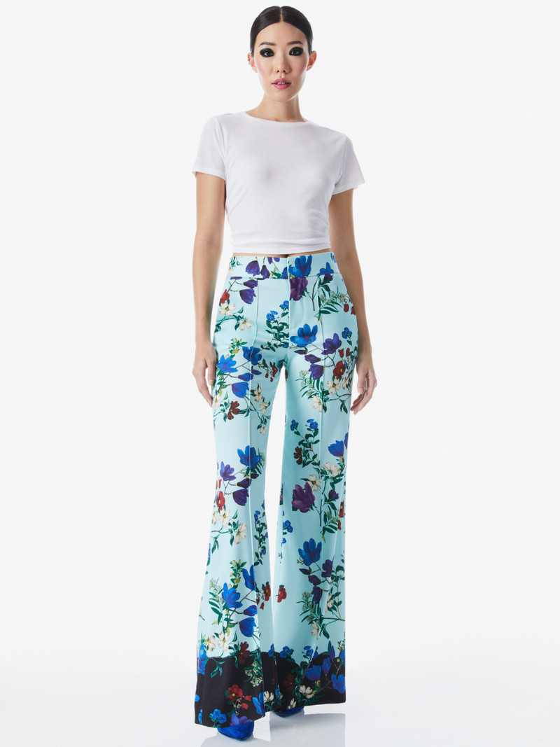 Alice + Olivia DYLAN HIGH WAISTED WIDE LEG PANT outlook
