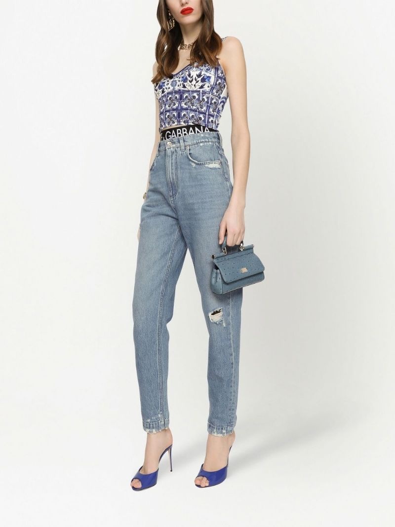 high-waisted slim-fit jeans - 2