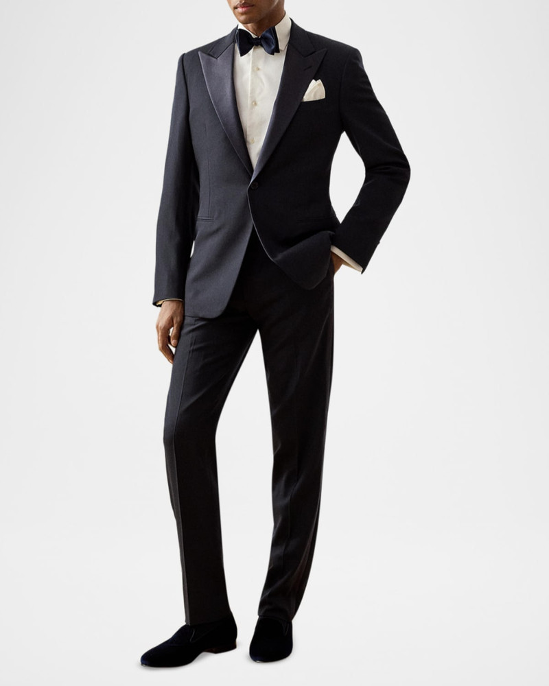 Piqué-Bib French Cuff Tuxedo Shirt 9