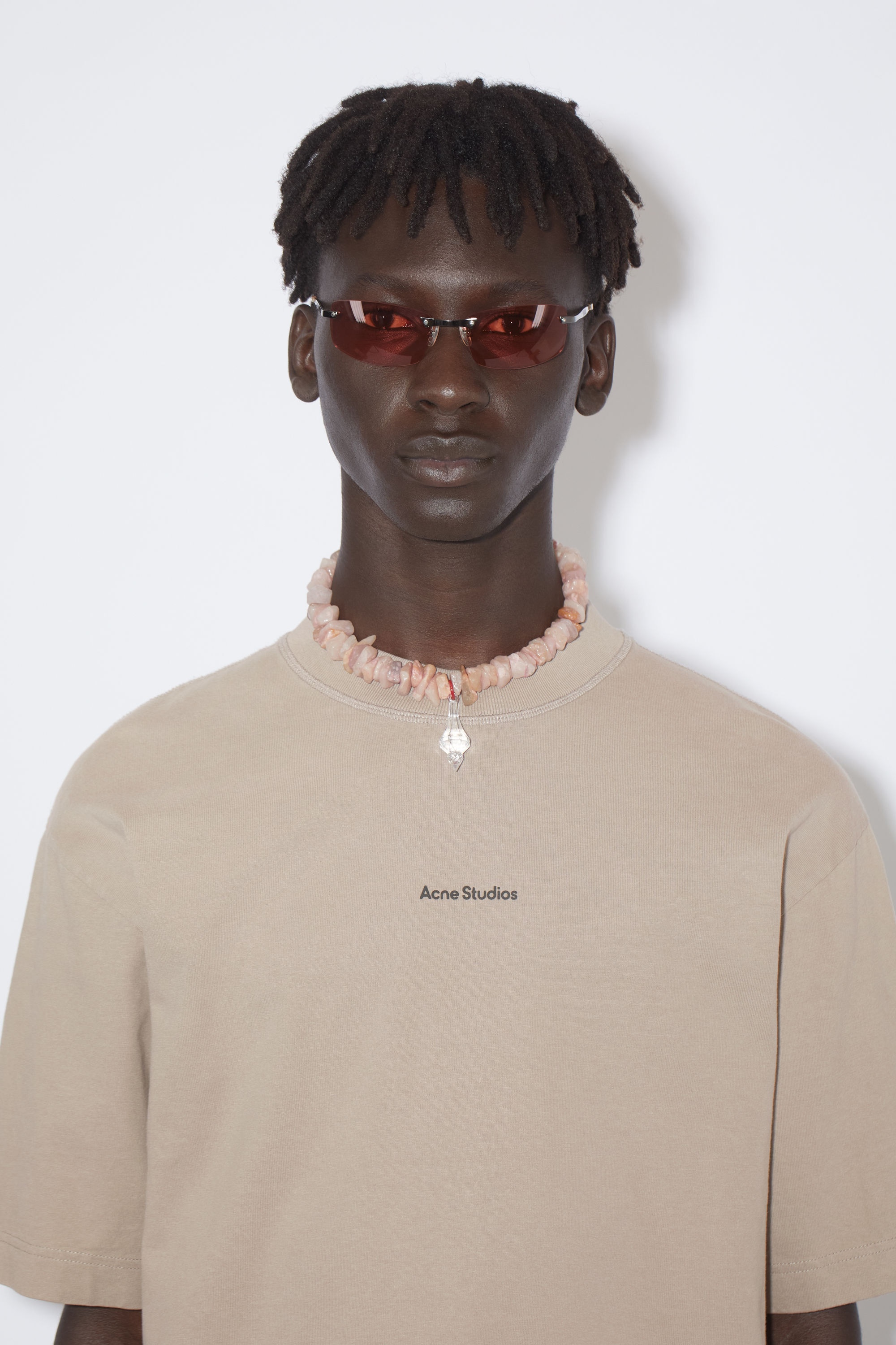 Logo t-shirt - Mushroom beige - 4