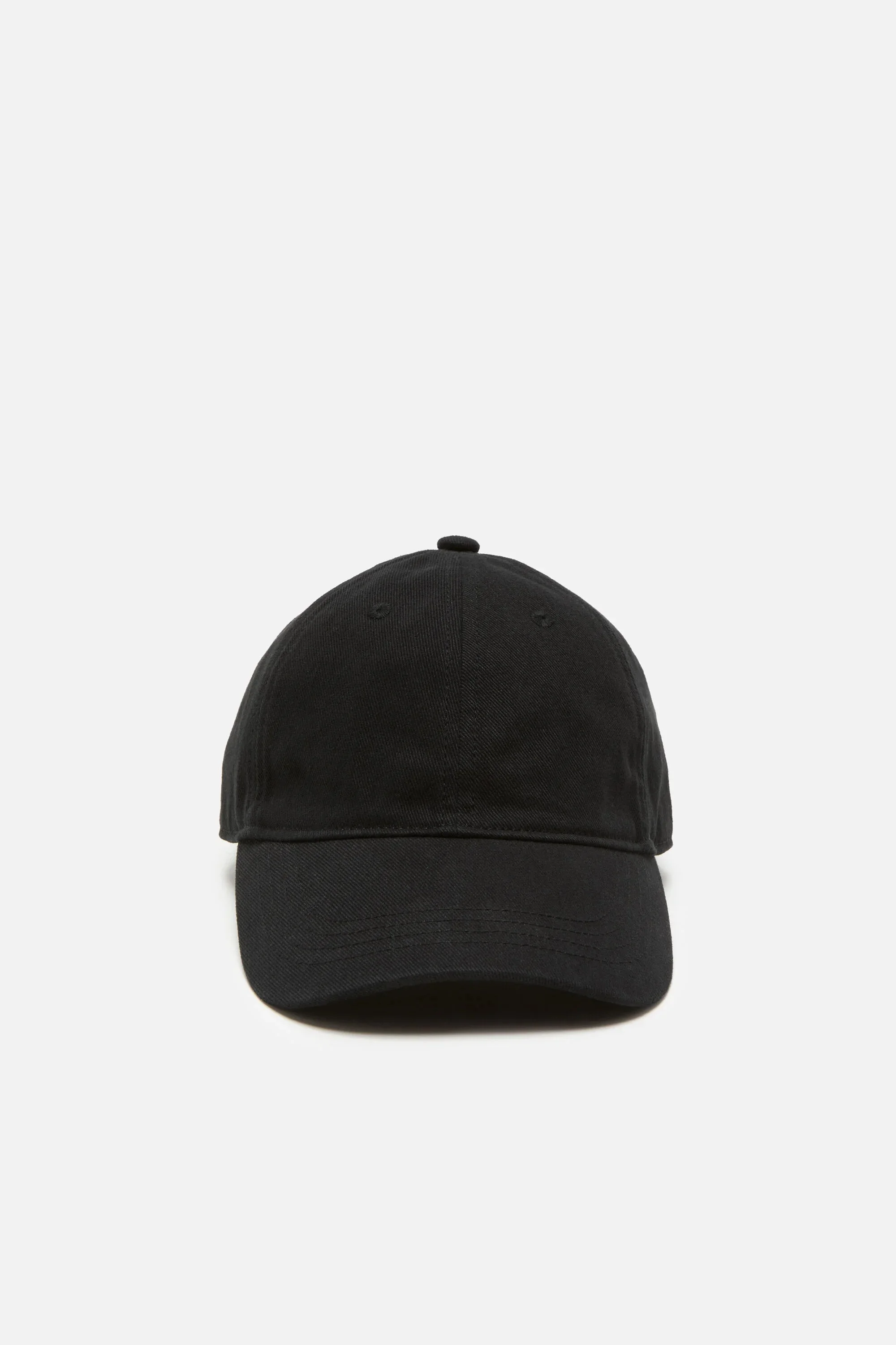 Twill logo cap - Black - 1
