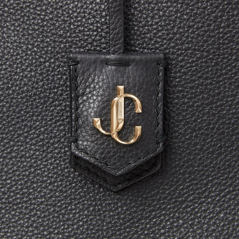 Nine2Five E/W
Black Grained Calf Leather Tote Handbag with JC Emblem 4