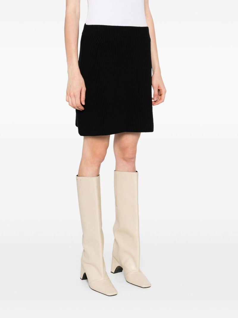ribbed-knit wool mini skirt 3