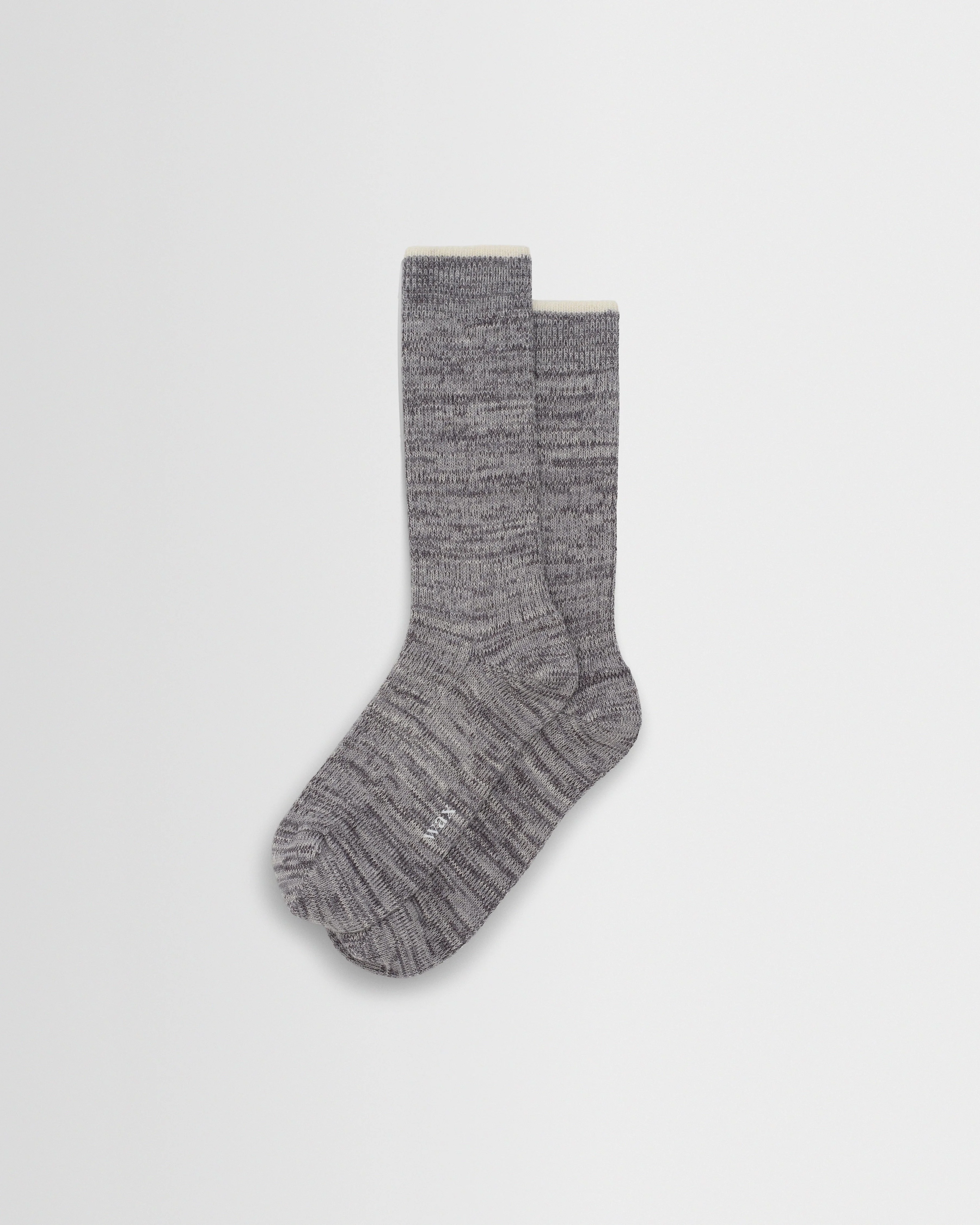 Sandwell - Grey Twisted Cotton Socks - 1