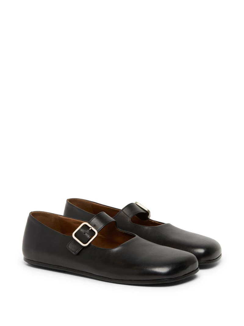 Marsèll buckled leather ballerina shoes outlook