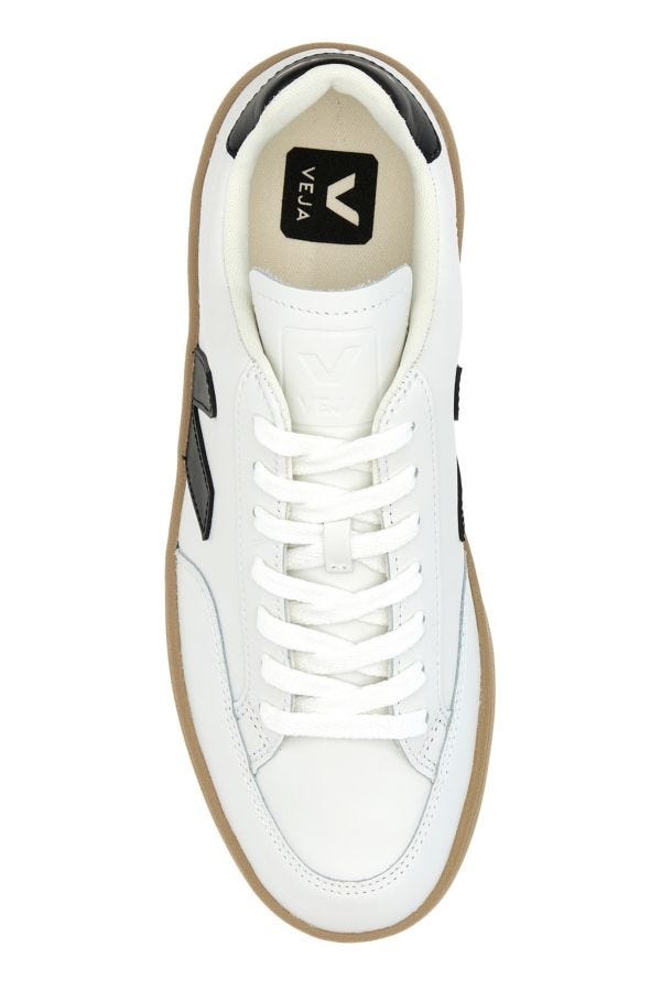 White leather V-12 sneakers - 4