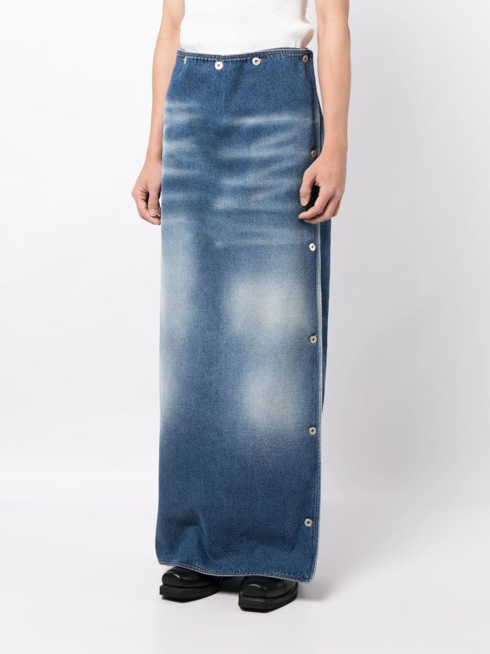 detachable-panel jeans - 3