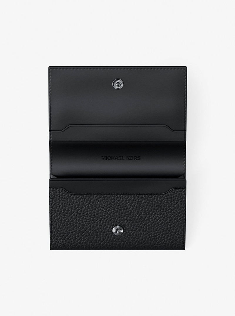 MICHAEL KORS Hudson Pebbled Leather Card Case outlook