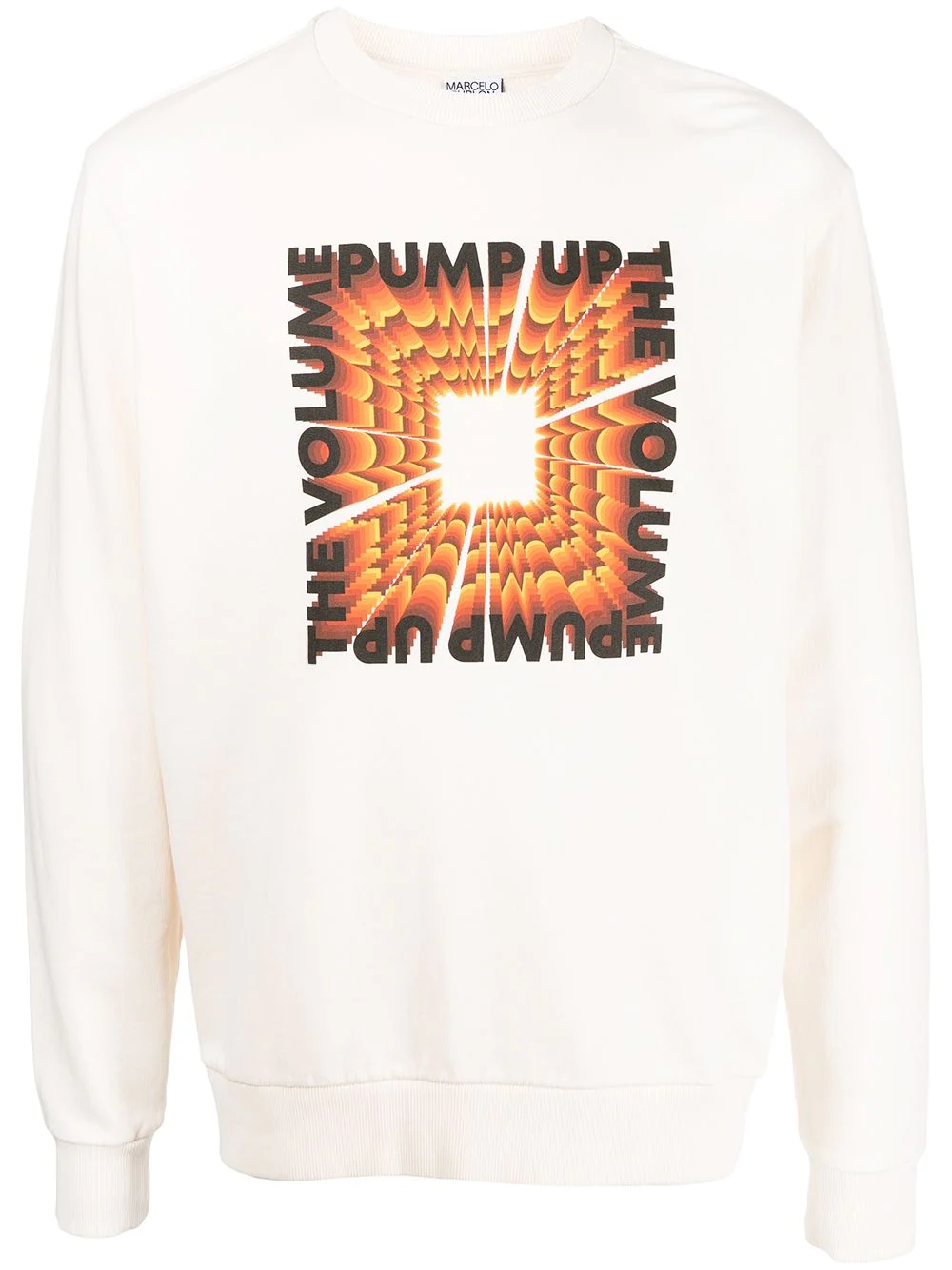 slogan-print cotton sweatshirt - 1