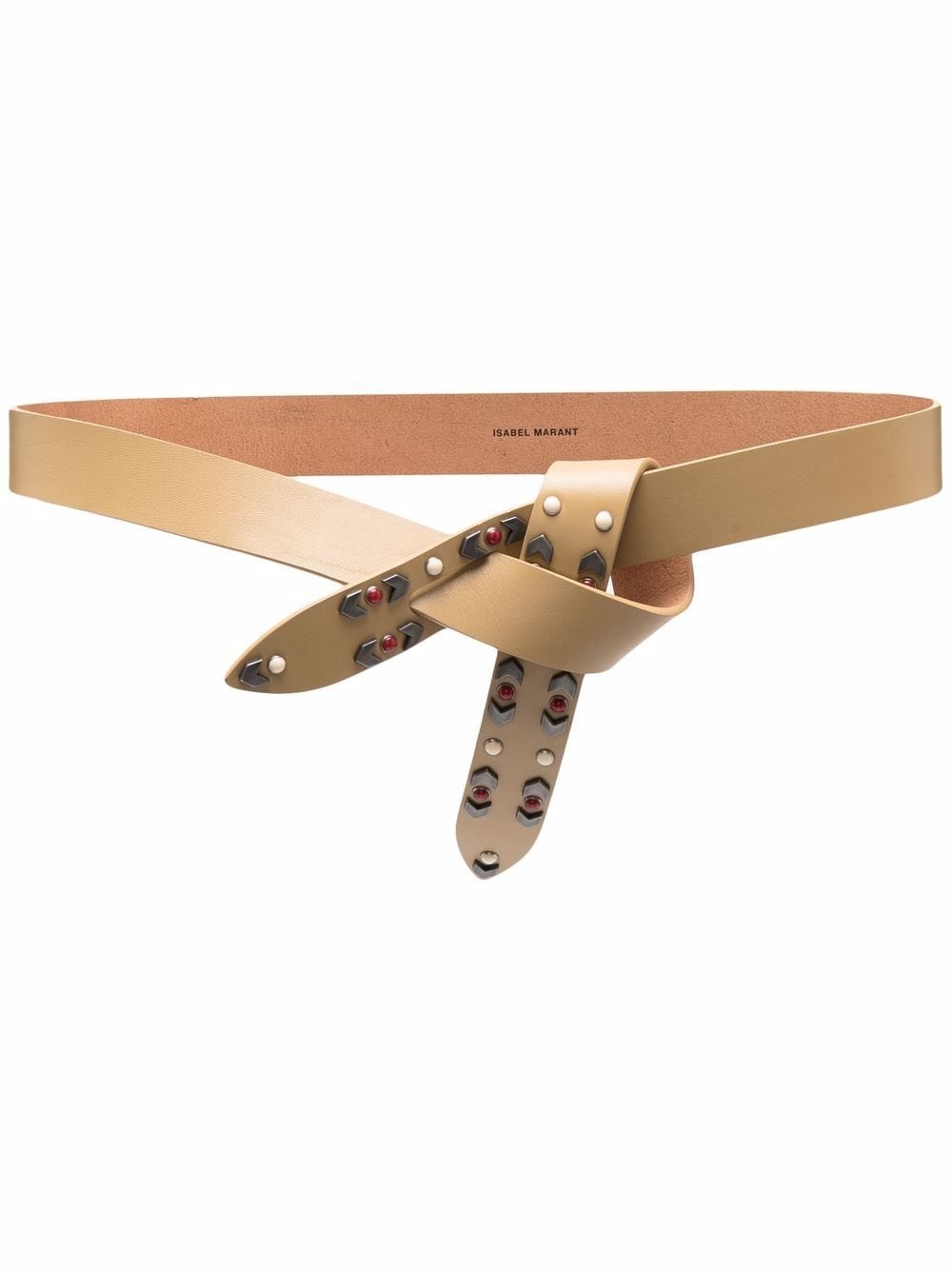 studded leather belt - 1