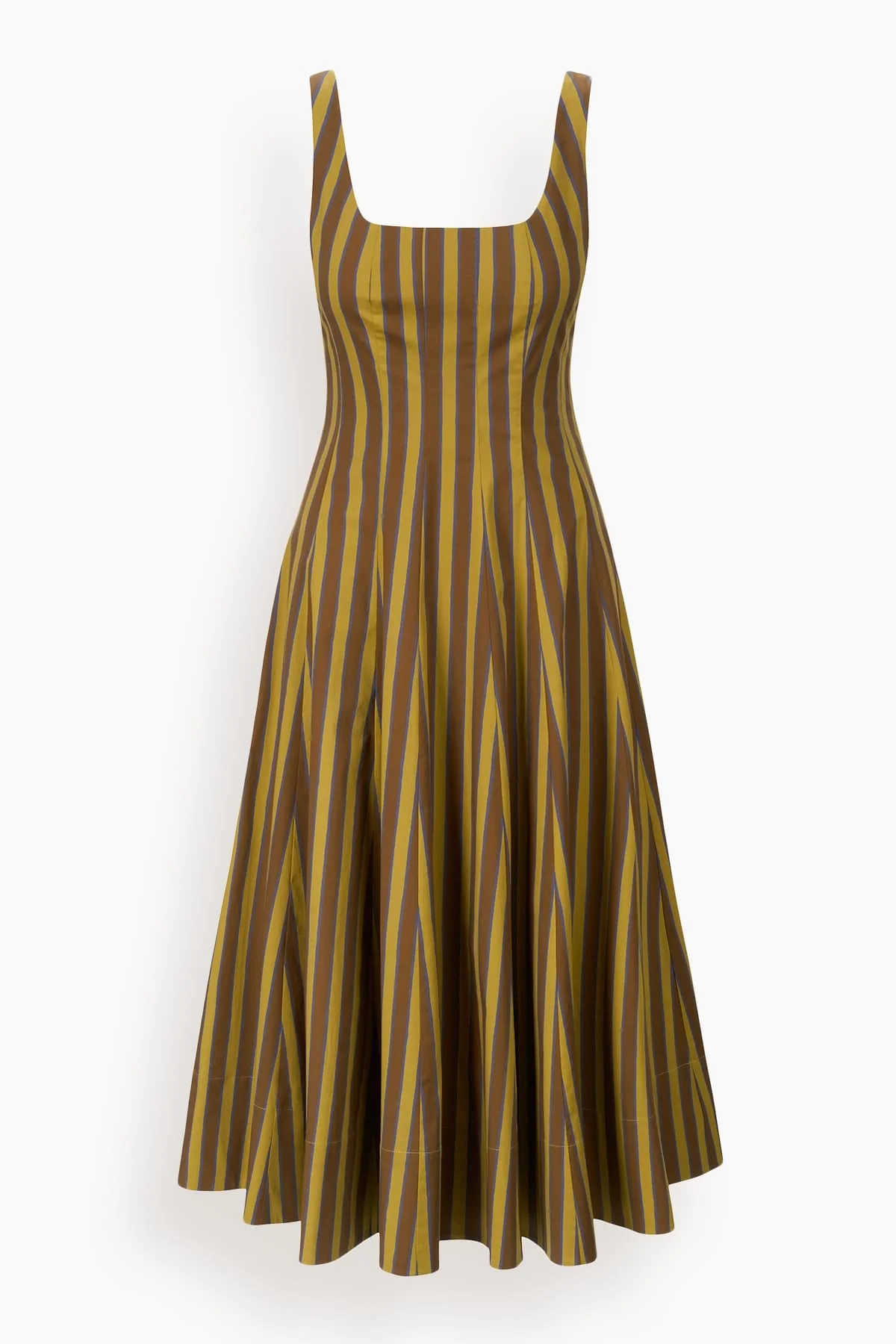 Wells Dress in Cigar Stripe - 1