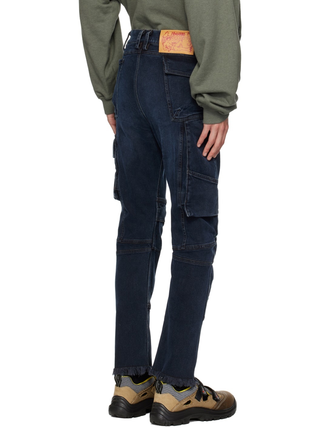 Blue Cropped Jeans - 3
