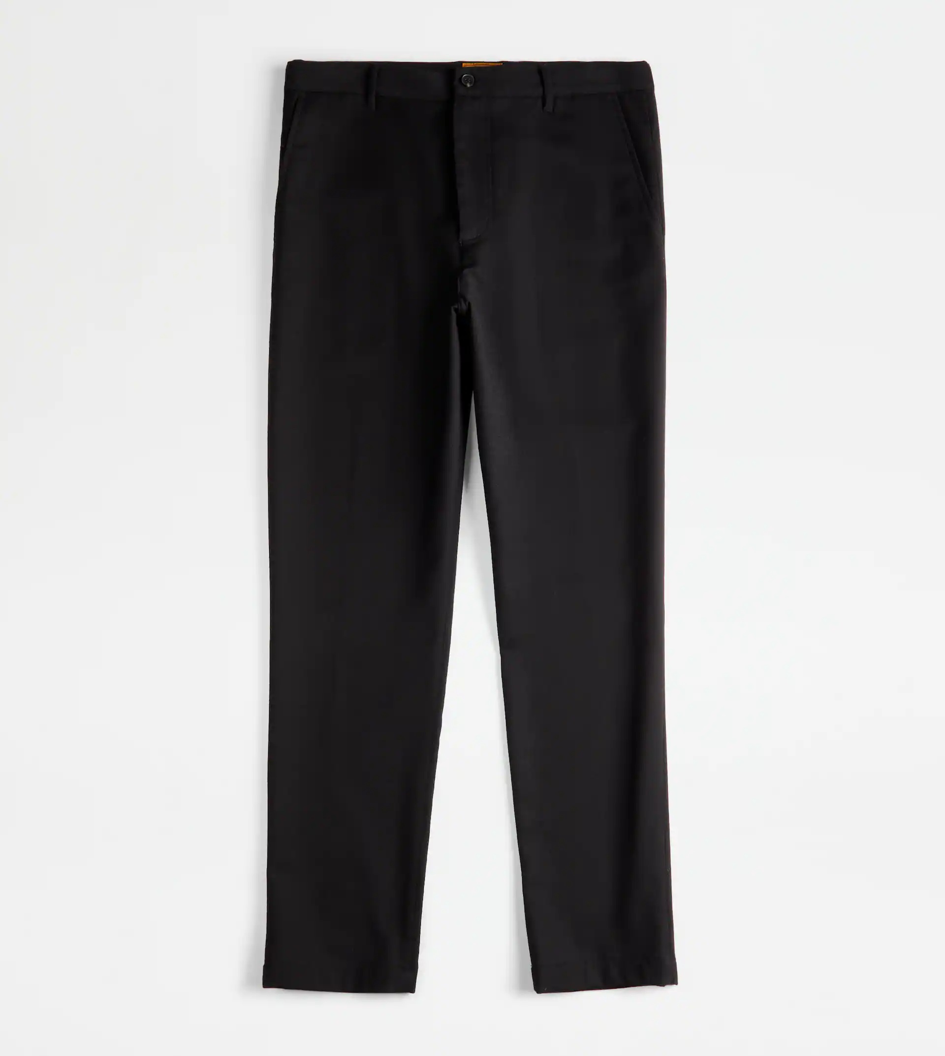 TOD'S CHINO TROUSERS ADJUSTABLE WAISTBAND - BLACK - 1