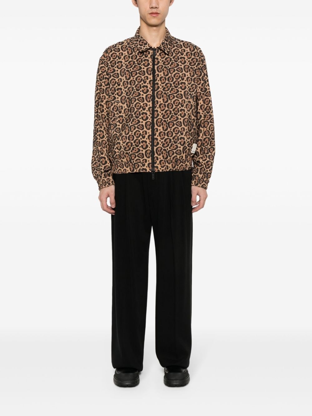 cheetah-print reversible jacket - 2